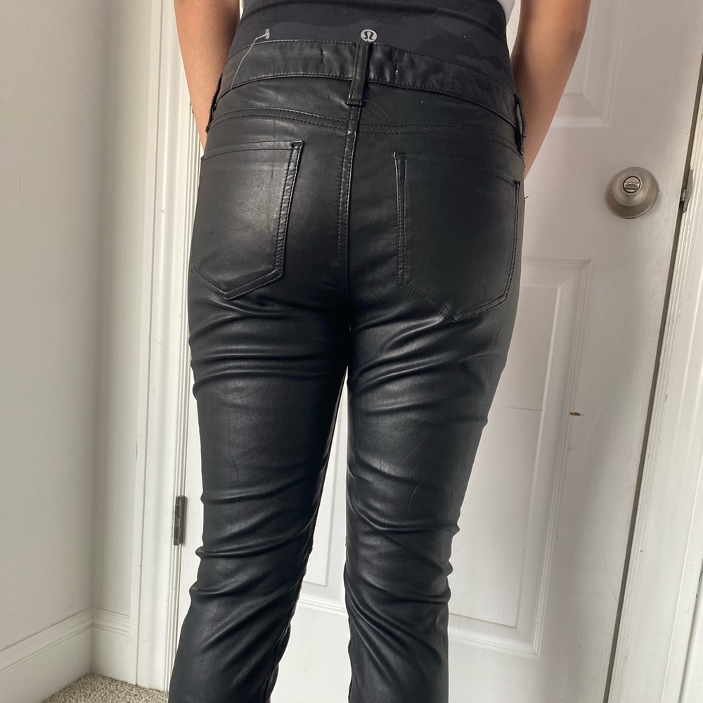 Black pleather pants